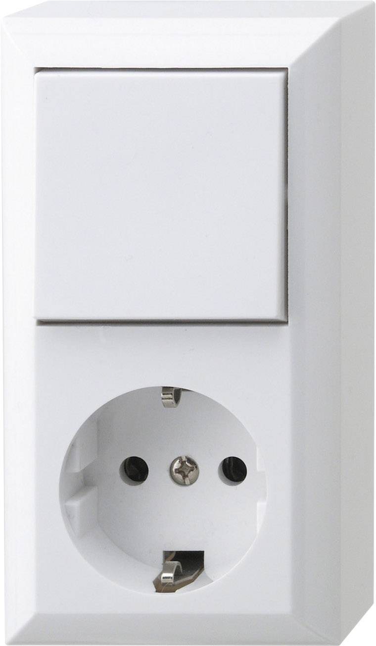 REV Complete Circuit breaker, Toggle switch, Socket White 0510156777