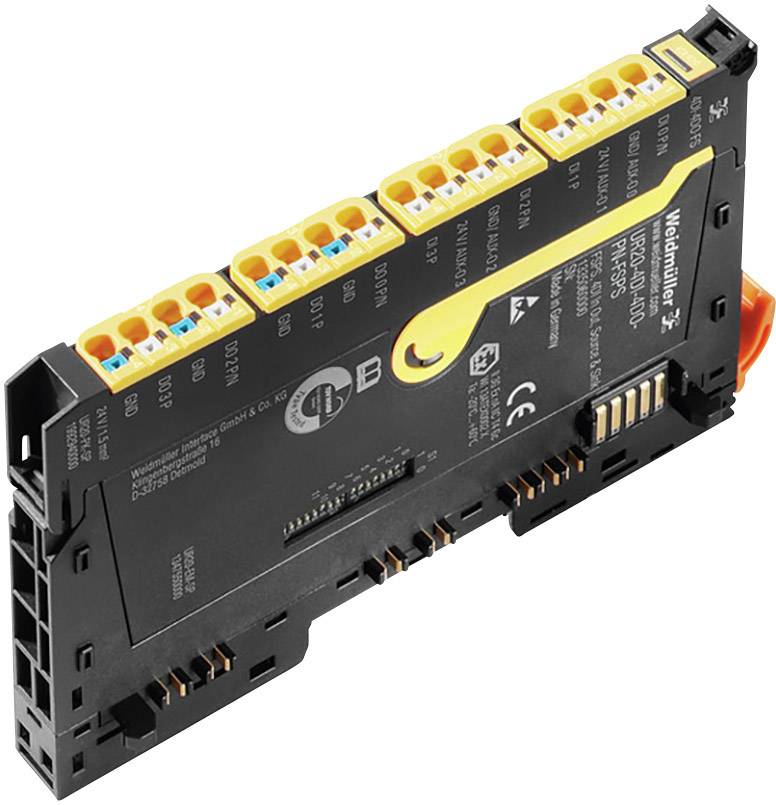Weidmüller UR20-4DI-4DO-PN-FSPS-V2 2464570000 PLC add-on module 24 V DC
