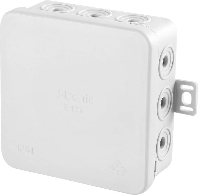 F-Tronic 7340139 Junction box (L x W x H) 75 x 75 x 40 mm Light grey IP54 10 pc(s)