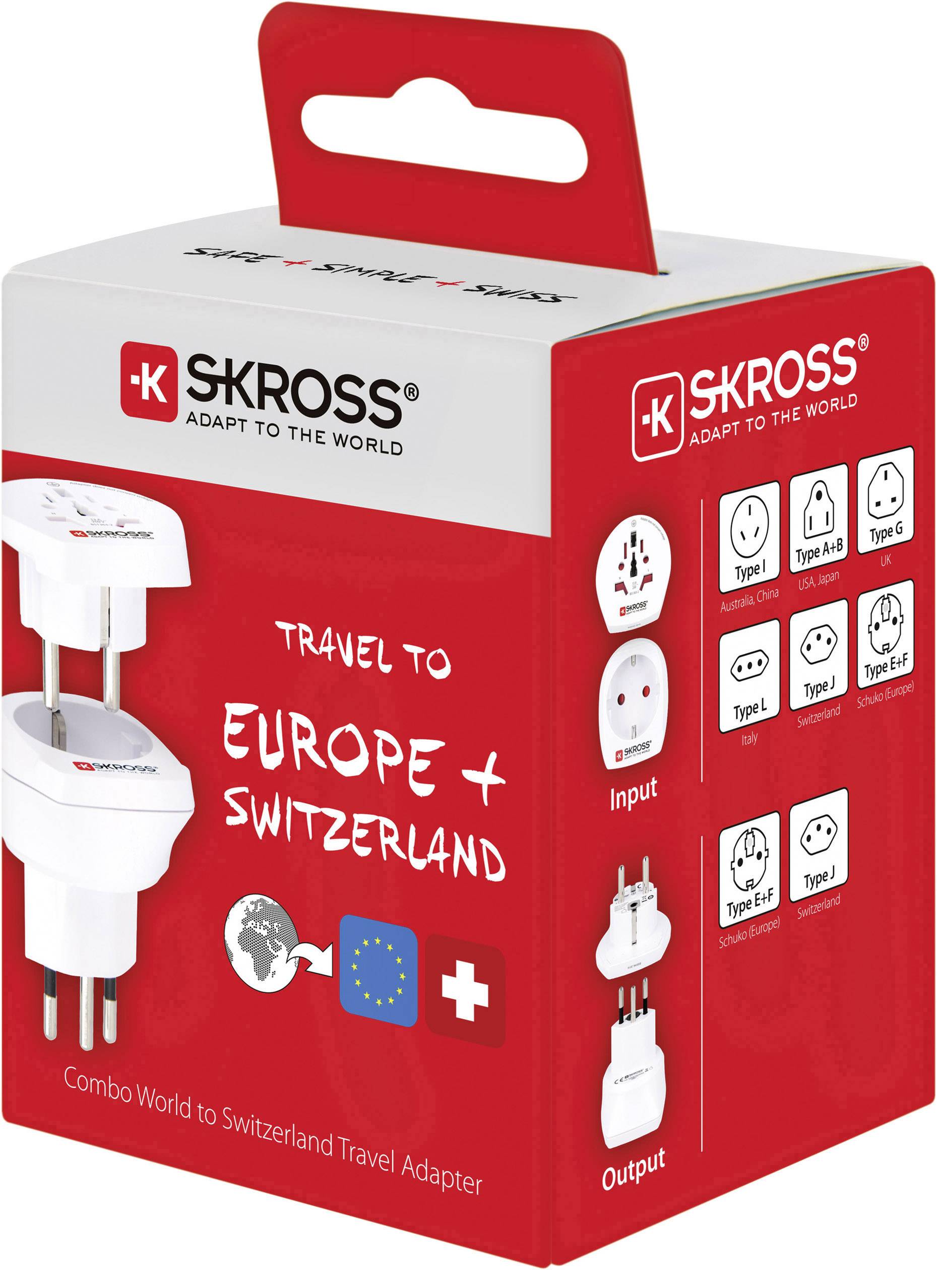 Skross 1.500206-E Travel adapter CO W to CH