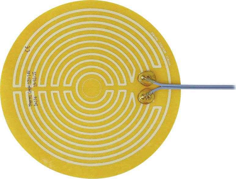 Thermo TECH Polyester Heating foil self-adhesive 12 V DC, 12 V AC 14 W IP rating IPX4 (Ø) 174 mm