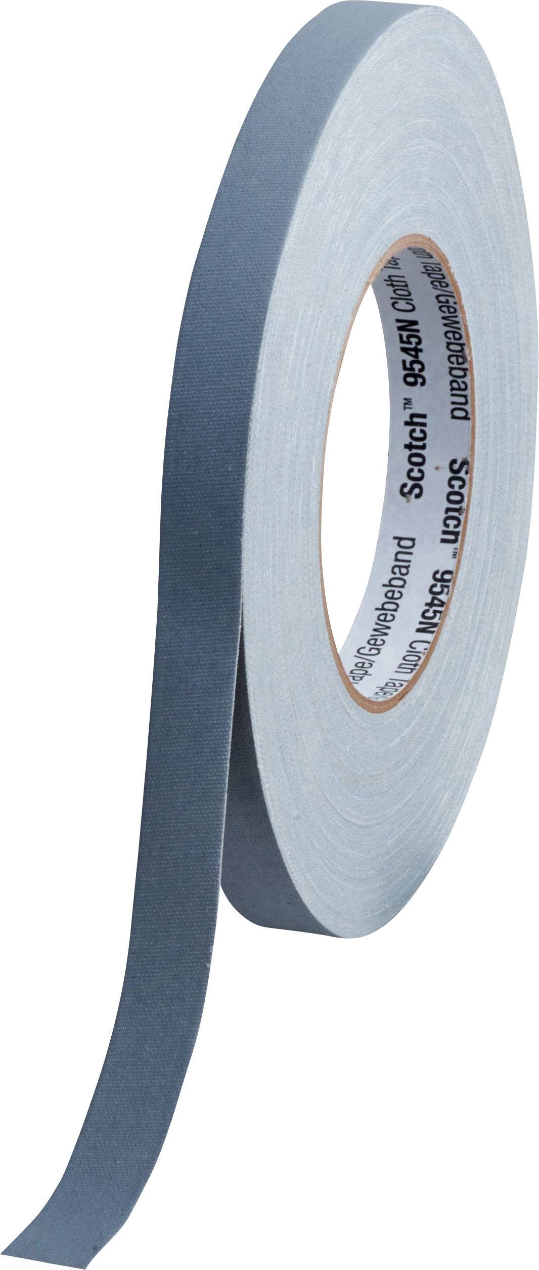 A blue, narrow fabric adhesive tape from the Scapa brand, rolled up with an end sticking out at an angle.