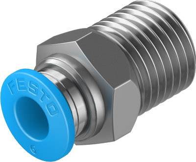 FESTO Straight piece 153003 QS-1/4-6 Pipe diameter: 6 mm Thread size: R1/4
