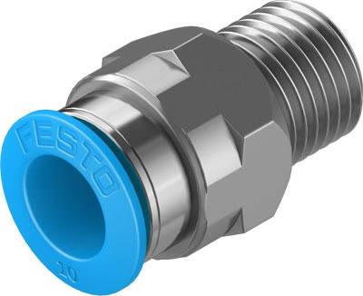 FESTO Straight piece 153007 QS-1/4-10 Pipe diameter: 10 mm Thread size: R1/4