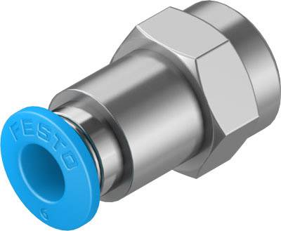 FESTO Straight piece 153023 QSF-1/8-6-B Internal thread G1/8" Pipe diameter: 6 mm 1 pc(s)