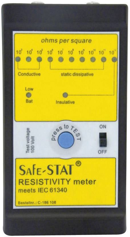 BJZ C-186 108 ESD tester set Surface resistance, Resistance, Bleed resistance incl. storage bag