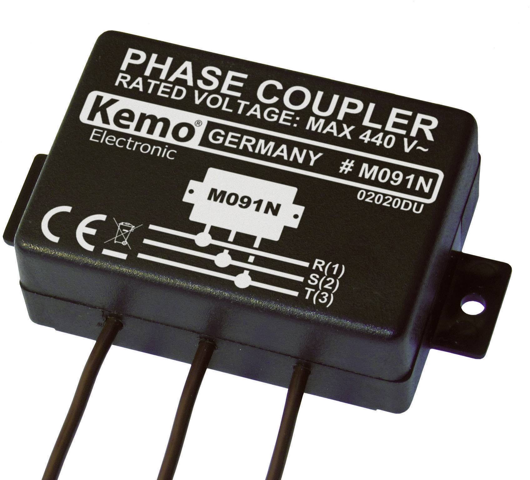 Kemo Powerline M091N Phase coupler Component Input voltage (range): 400 V AC (max.)