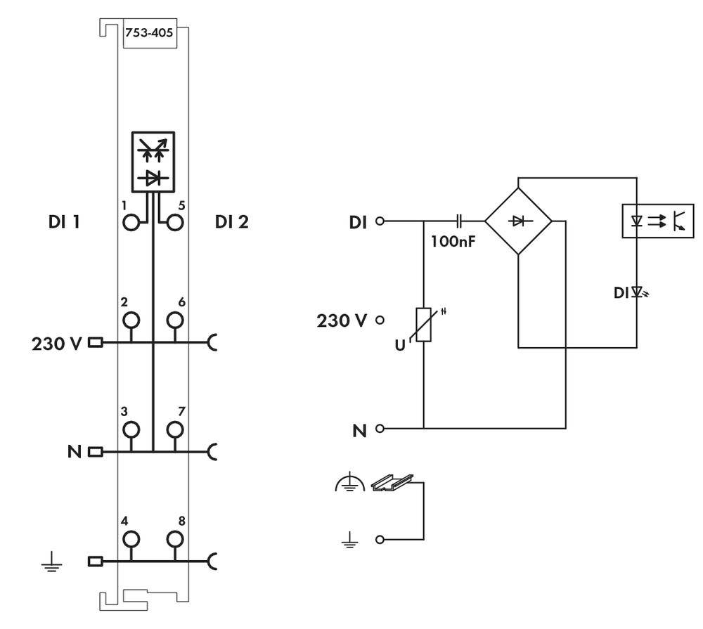 WAGO PLC digital input module 753-405 1 pc(s)