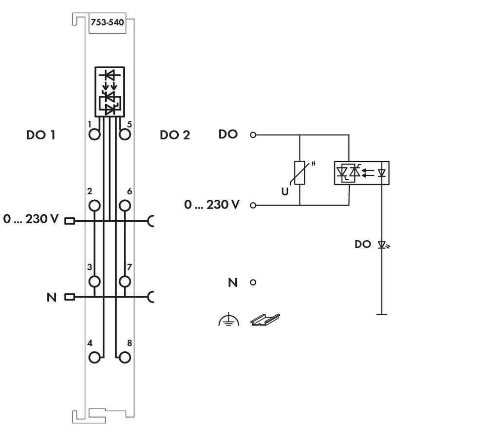 WAGO PLC digital output module 753-540 1 pc(s)