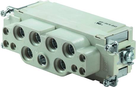 Weidmüller 1790020000 Socket inset RockStar® HDC 48A 6 + 6 + PE Axial screw terminal 10 pc(s)