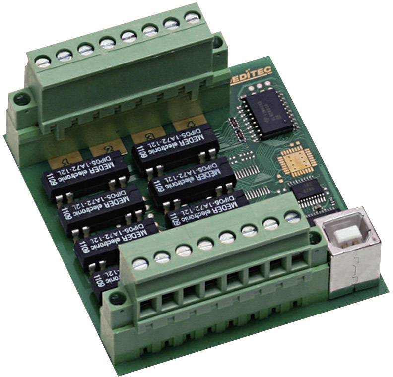 Deditec USB-RELAIS-8_B USB-RELAIS-8_B GPO module USB No. of relay outputs: 8