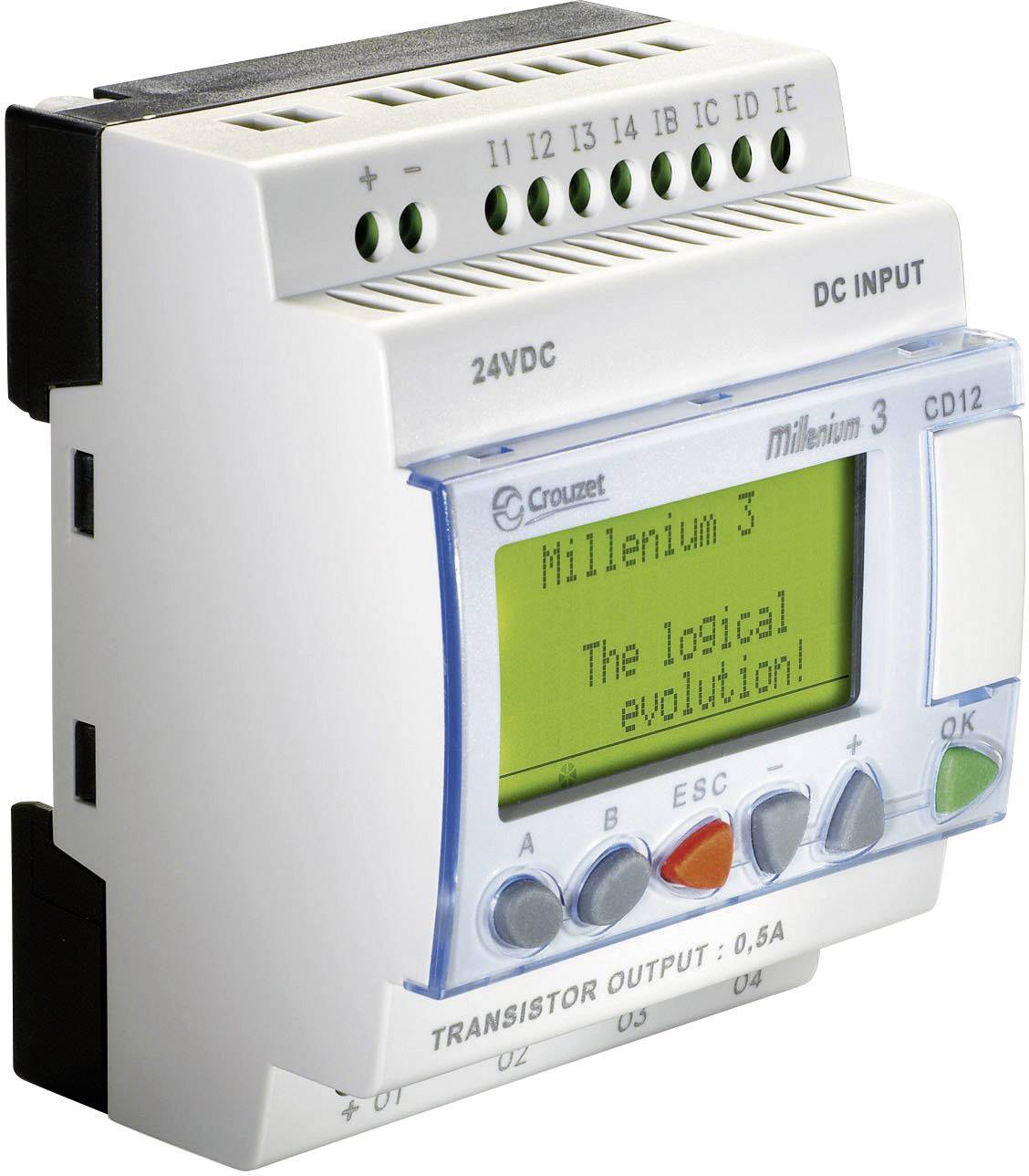 Crouzet 88970041 Millenium 3 CD12 PLC controller 24 V DC