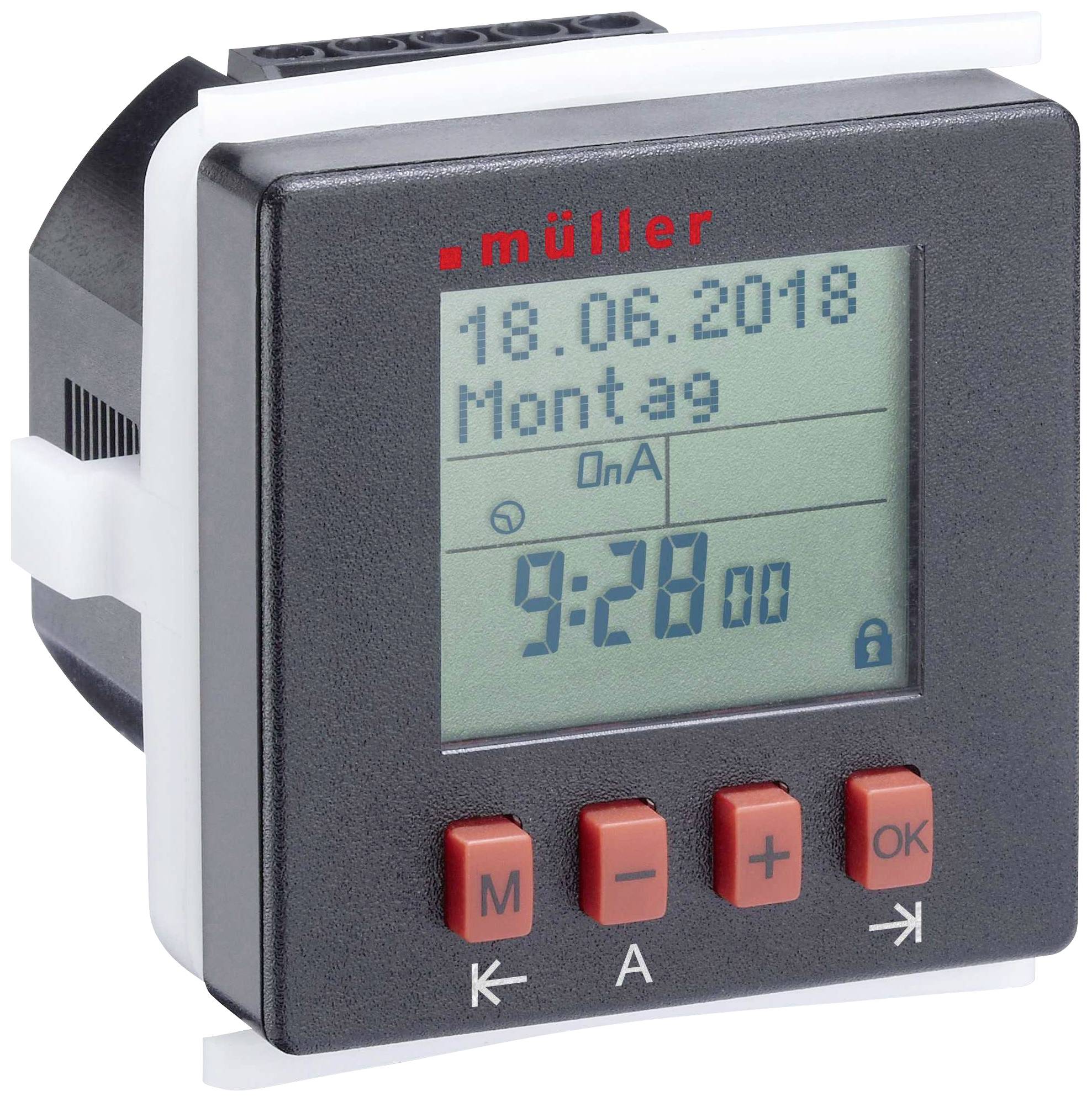 Müller 21812 Front panel mount timer digital 24h mode, 7 day mode IP20