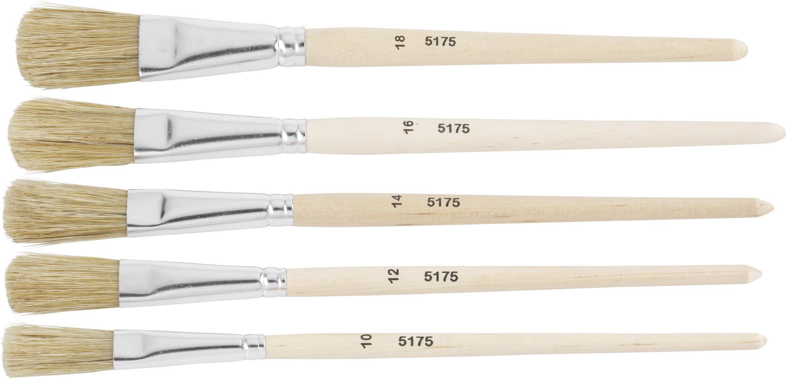 ZAHN Pinsel Enamel brush Natural hair 5-piece