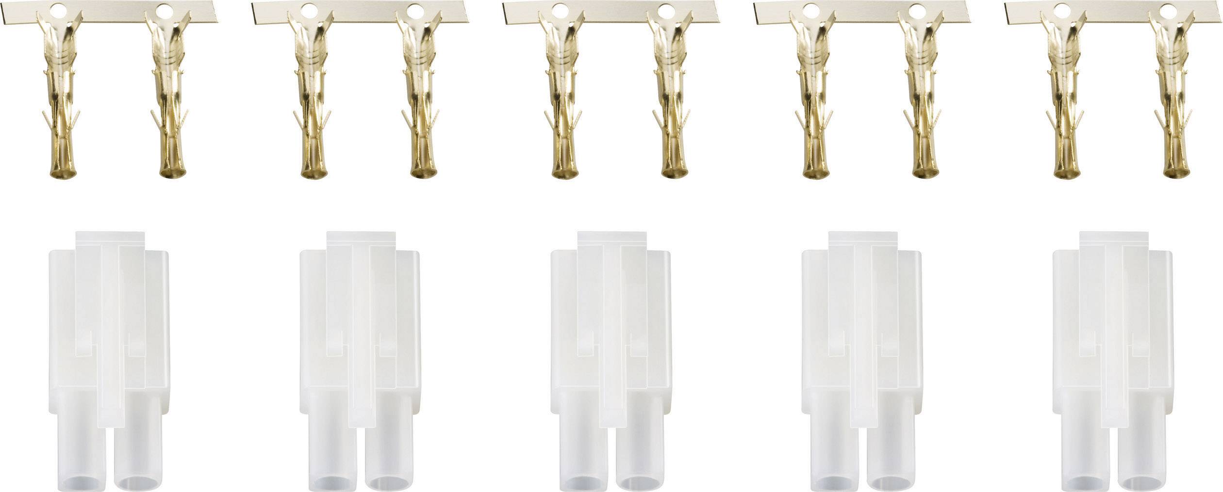 Modelcraft 208290 Battery receptacle Tamiya Gold-plated 1 Set