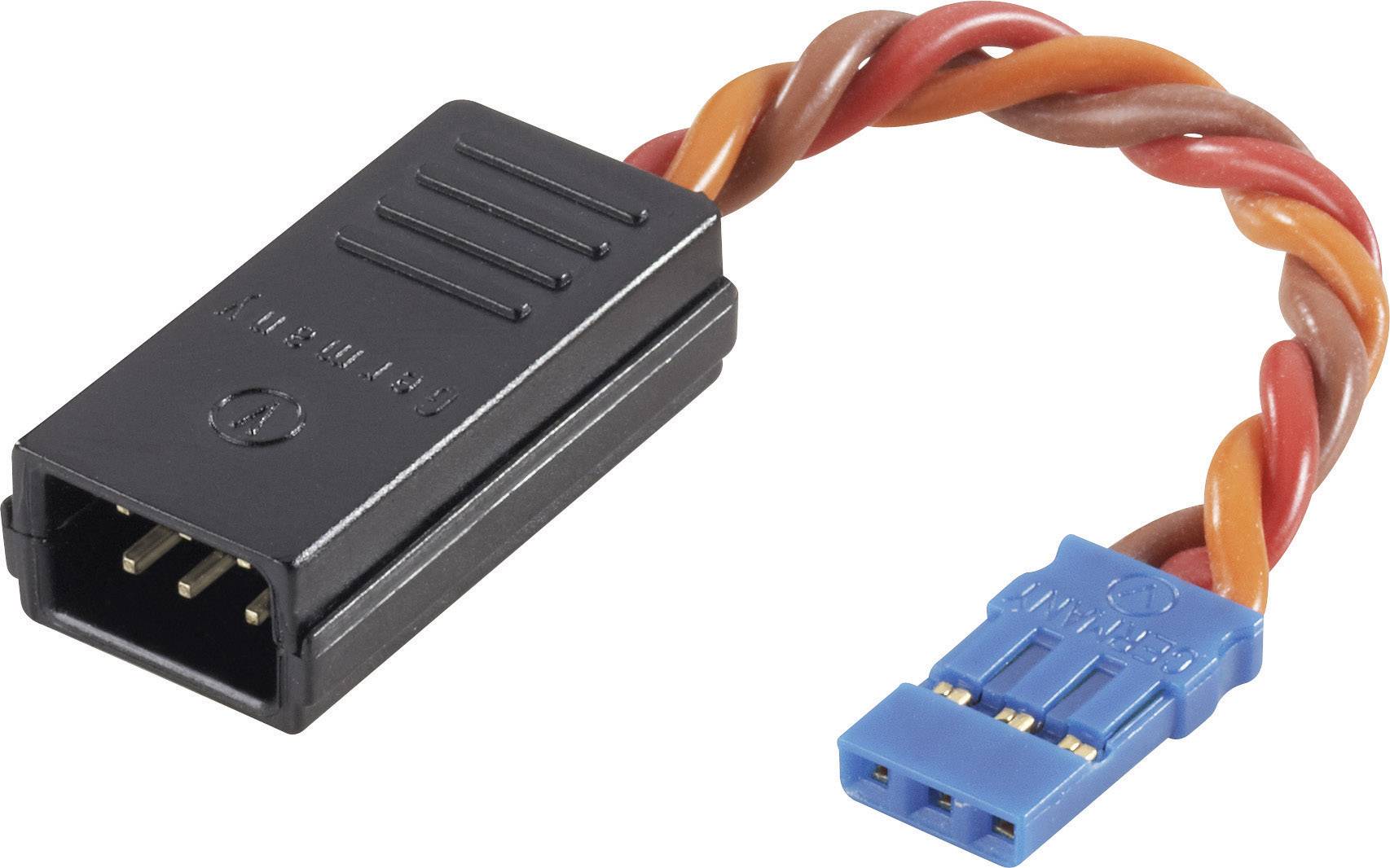 Modelcraft Servo Y cable [2x JR plug - 1x JR socket] 0.50 mm² twisted