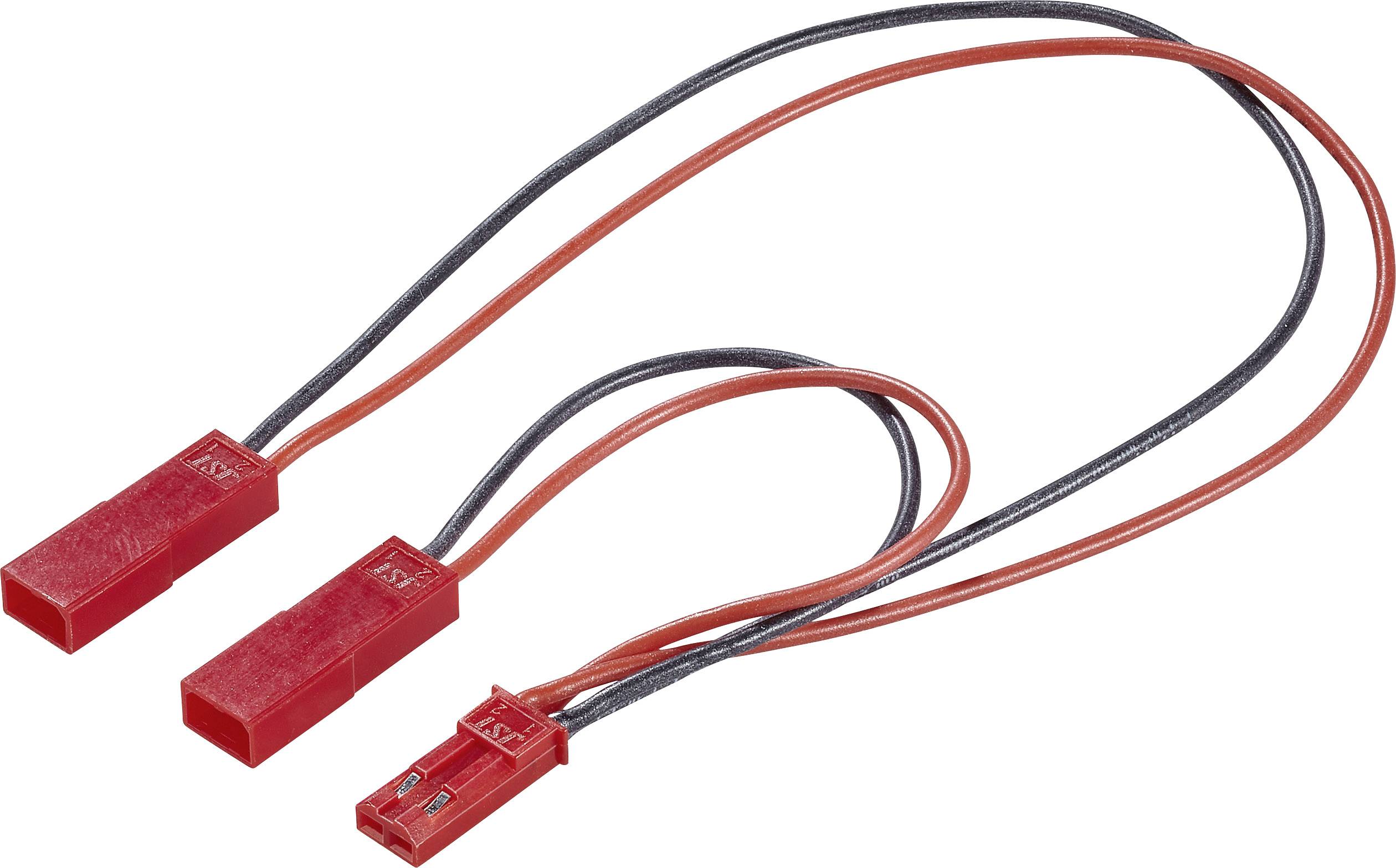 Modelcraft Cable (parallel) [1x BEC socket - 2x BEC plug] 10.00 cm 0.25 mm²