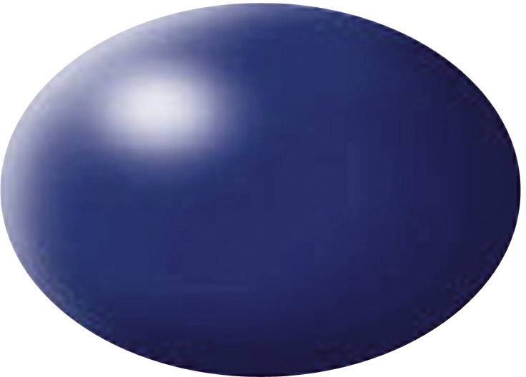 A dark blue, oval pill with a light reflection on its upper surface.