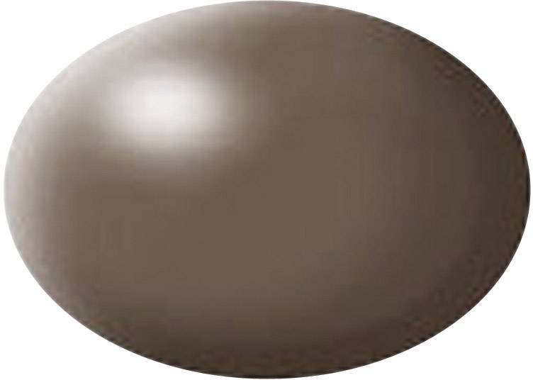 A single, smooth, round, brown chocolate dragée with a slight light reflection on its surface.