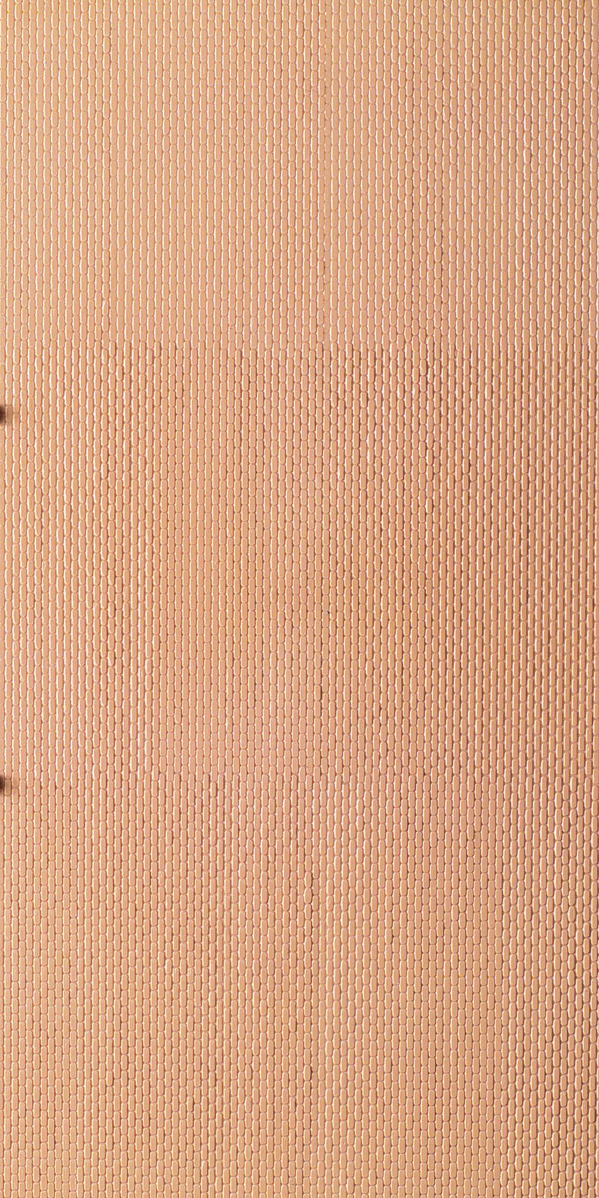 Textured surface made of light brown fabric, showing a uniform striped pattern.