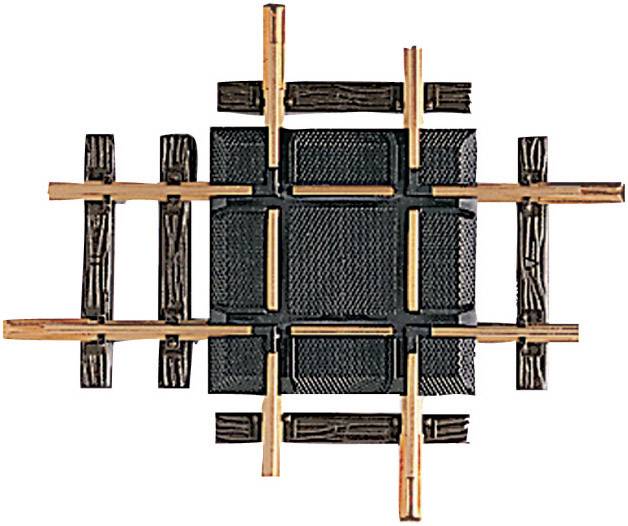 Abstract artwork featuring black and wood-toned geometric shapes that overlap and form a structured, grid-like pattern.