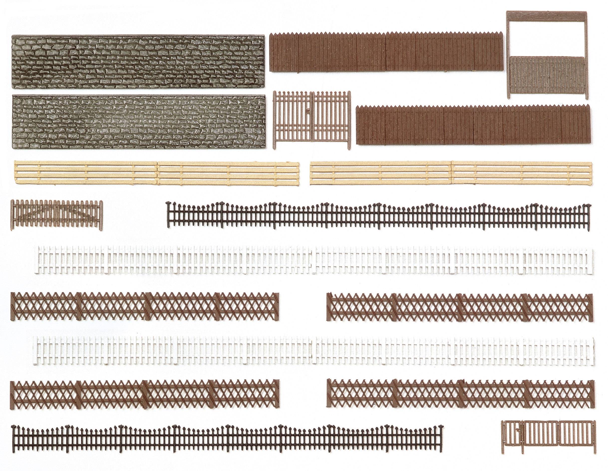 Busch 6017 H0 Assorted fences Assembly kit