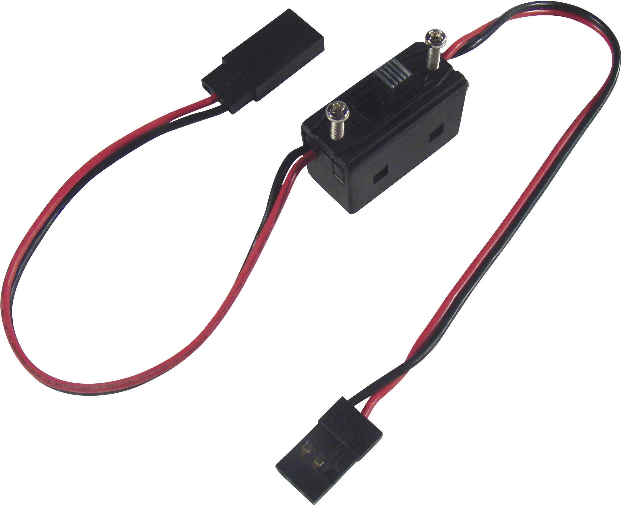 Modelcraft Standard On/Off switch harness [1x JR plug - 1x JR socket] 0.14 mm²