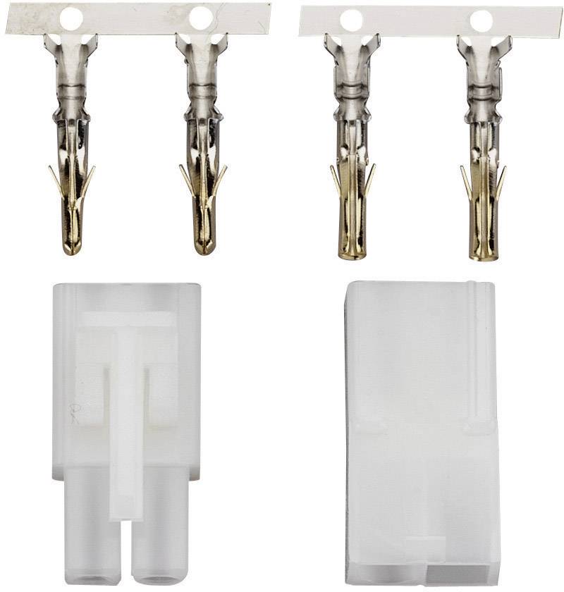 Modelcraft 208281 Battery plug, Battery receptacle Tamiya Gold-plated 1 Pair