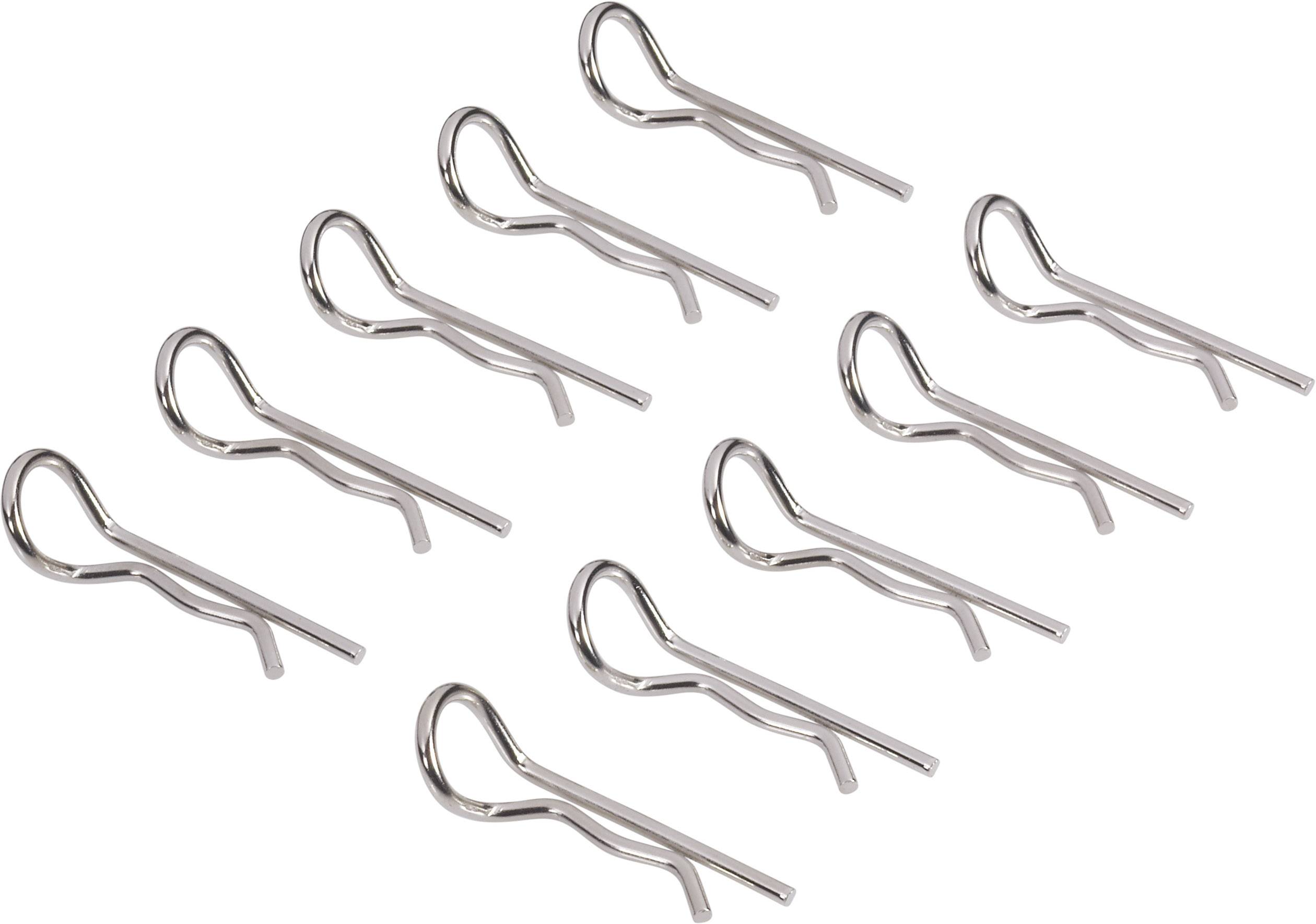 Reely 1:10 Car body brackets Silver Length 25 mm 10 pc(s)