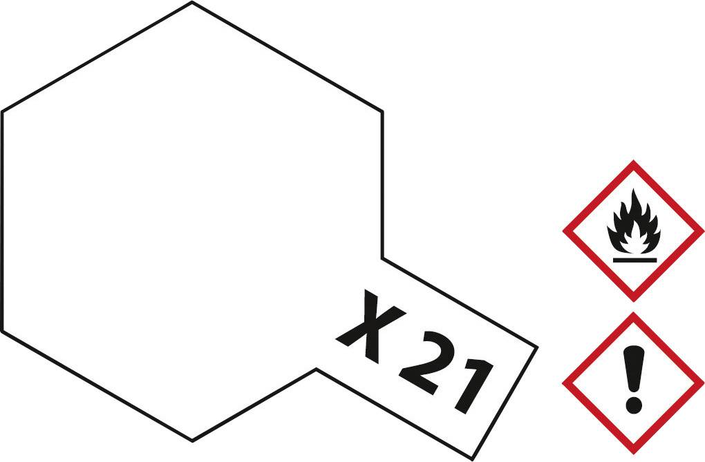 Hazardous Substance Label: Hexagonal symbol with 'X 21', alongside symbols for high flammability and general warning.