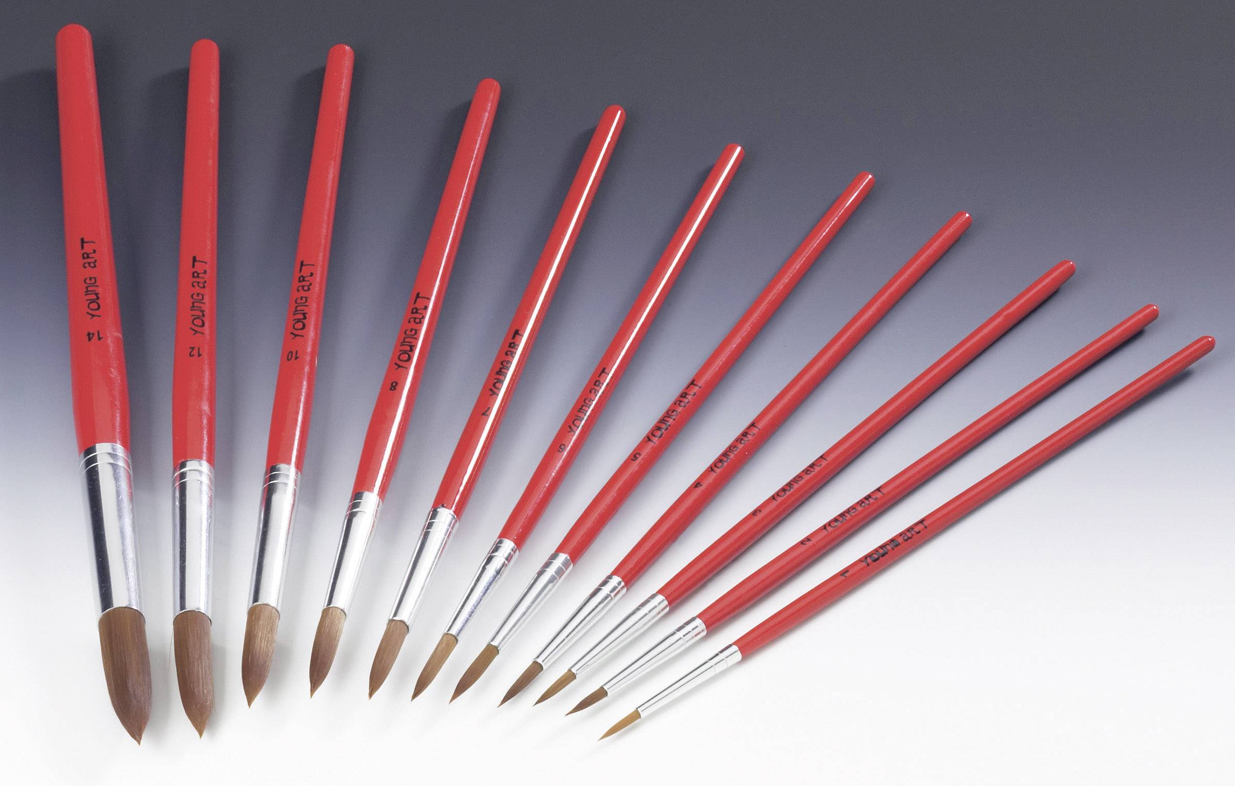 ZAHN Pinsel Round brush Ponex 4-piece