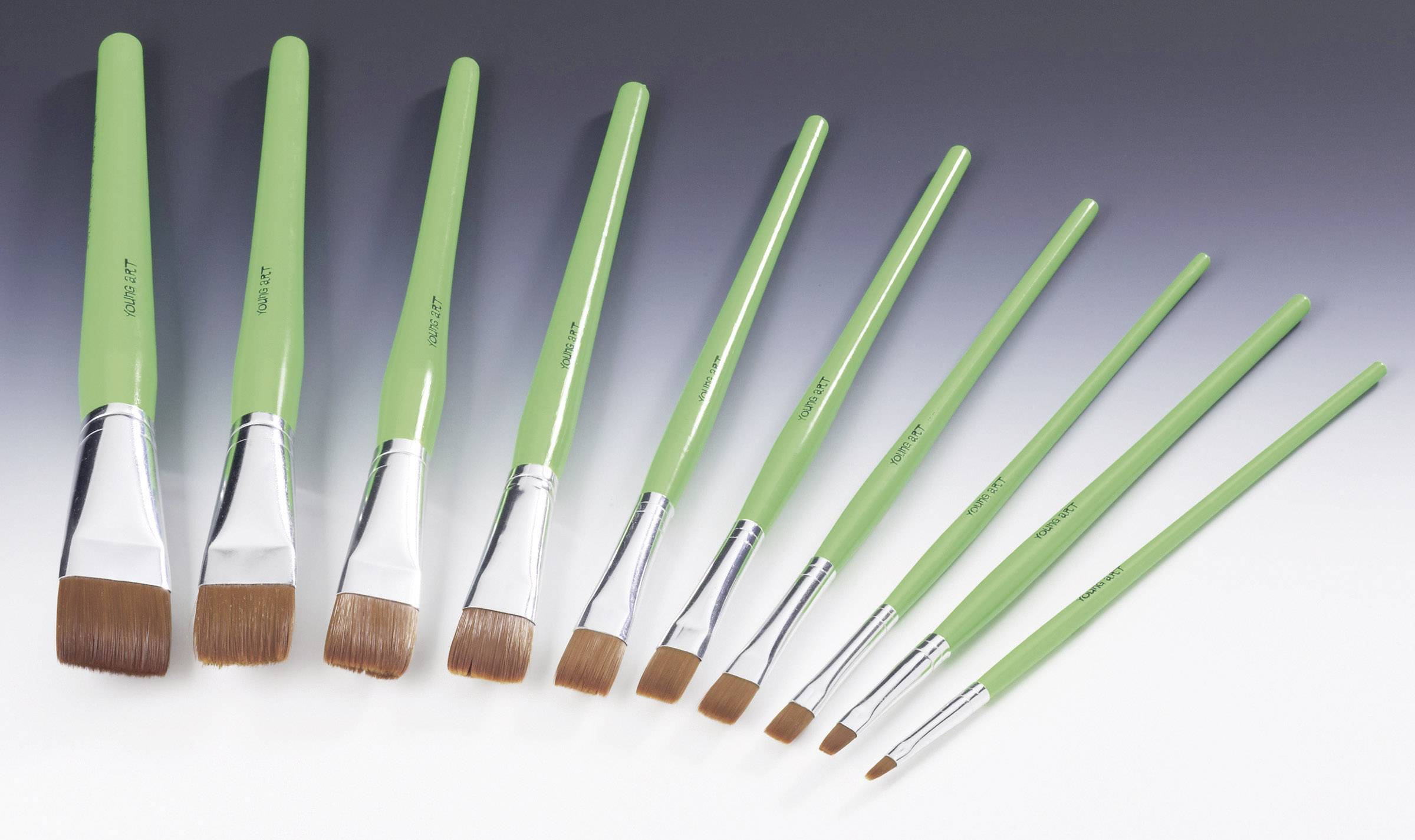 ZAHN Pinsel Flat brush Ponex 6-piece