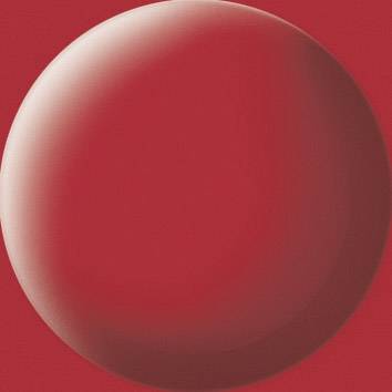 A red, spherical button on a light red background.