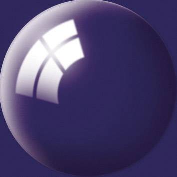 A purple ball with a half-circular white pattern on a dark blue background.