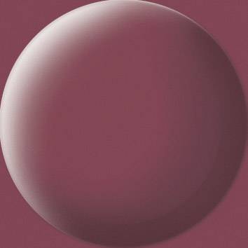 A single-coloured, round object in a deep red shade with a soft light reflection on the left side.