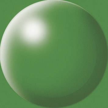 A shining, green sphere against a background of the same colour.