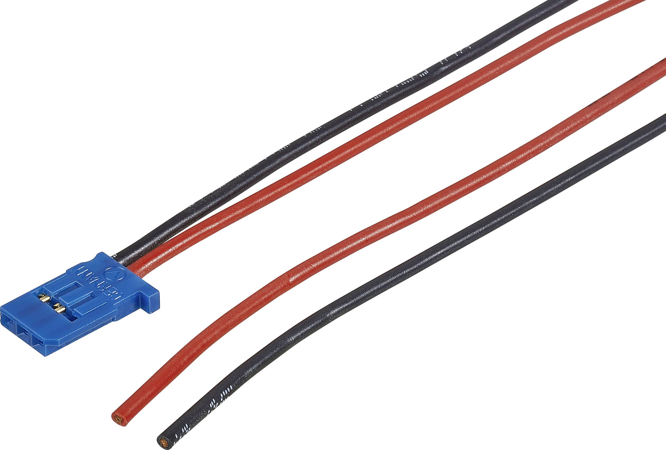 Modelcraft Battery Cable [1x JR socket - 1x Open cable ends] 30.00 cm 0.50 mm² 59183
