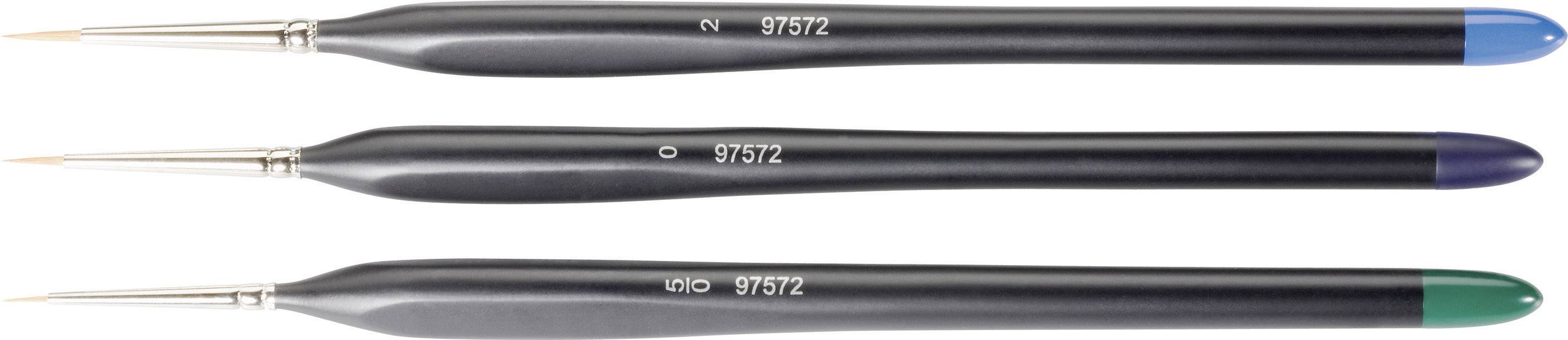 ZAHN Pinsel Model making brush Synthetics 3-piece