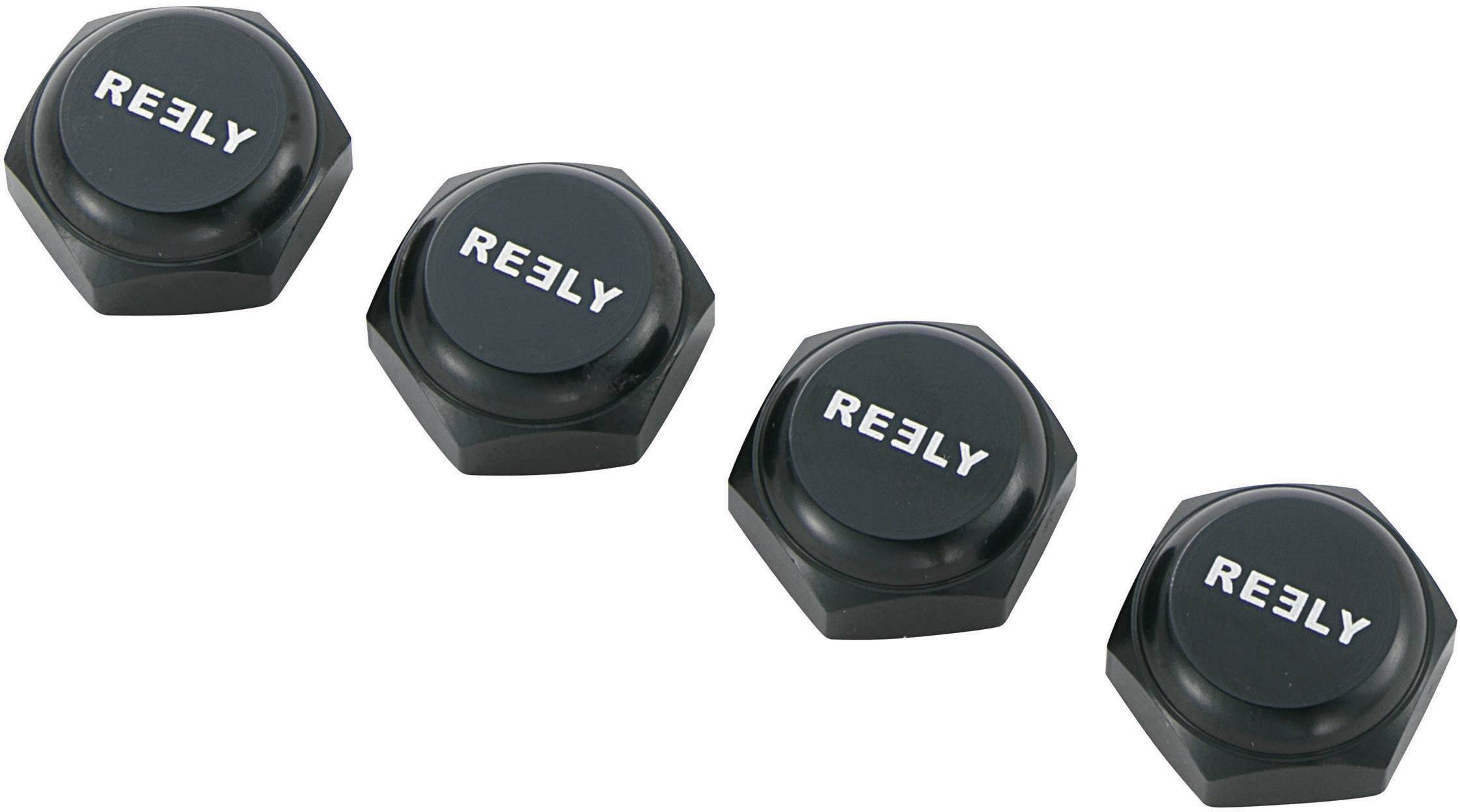 Reely 1:8 Wheel nuts (closed) Black 4 pc(s)