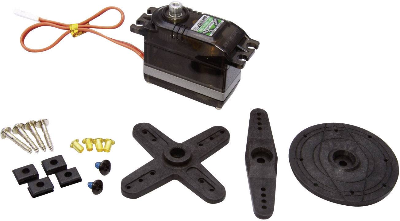 Bluebird Standard servo BMS-616MG+HS Analogue servo Gear box material: Metal Connector system: JR