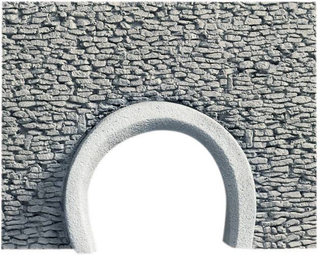 NOCH 58290 H0 Road portal 2-track HR foam prefab, Painted