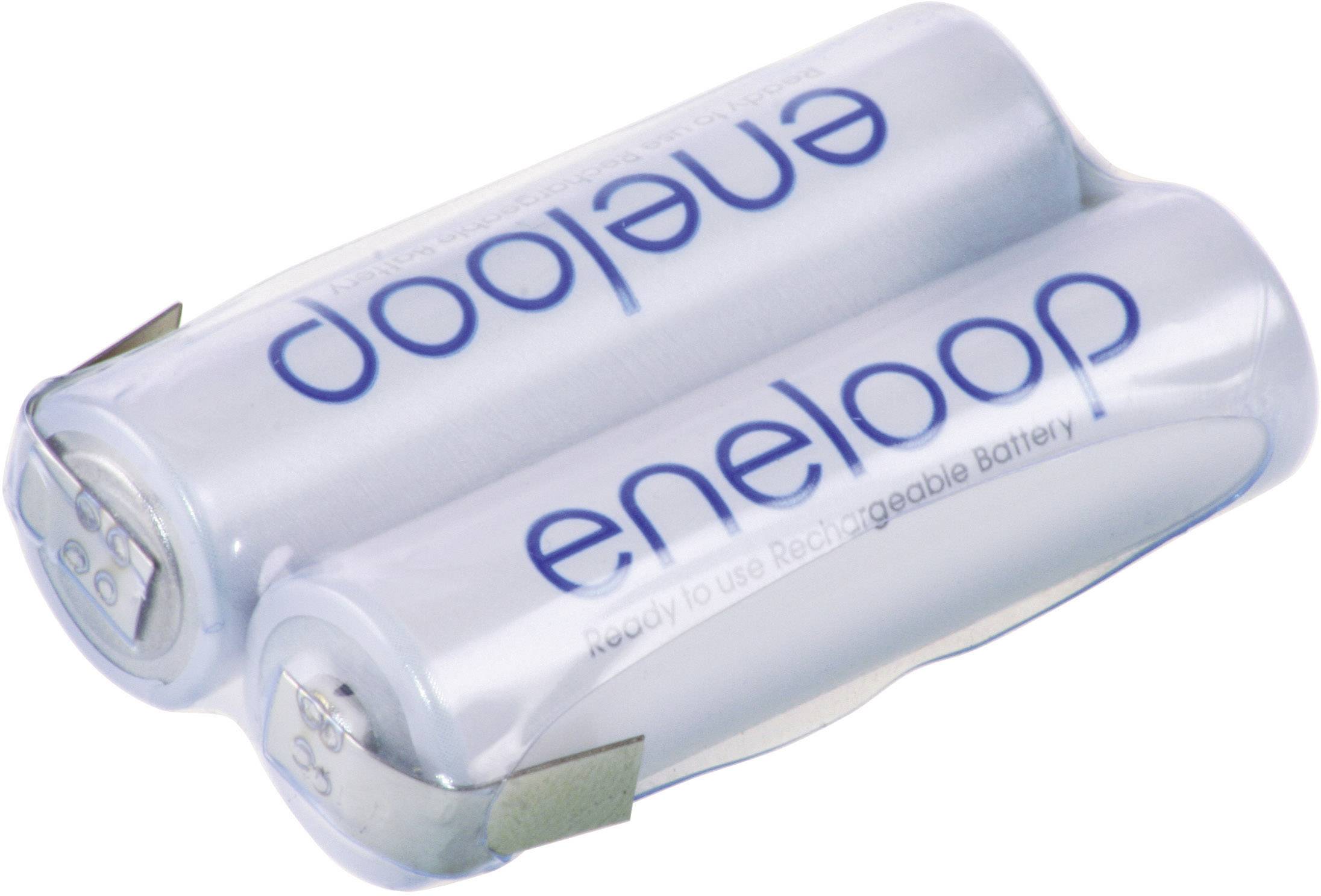 Panasonic eneloop Reihe F1x2 Battery pack 2x AA Z solder tab NiMH 2.4 V 1900 mAh