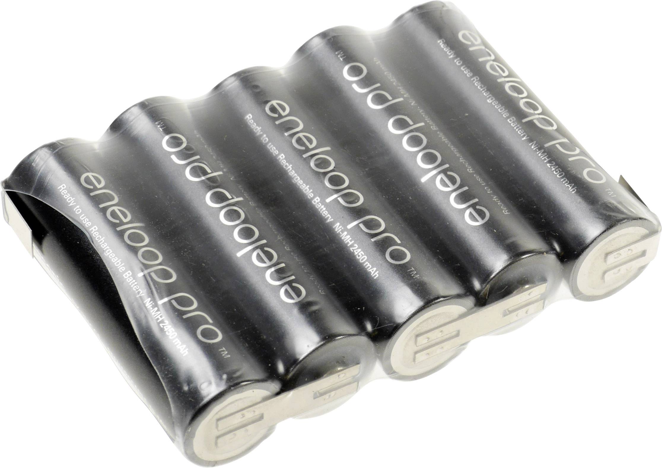 Panasonic eneloop Pro F1x5 Battery pack 5x AA Z solder tab NiMH 6 V 2450 mAh