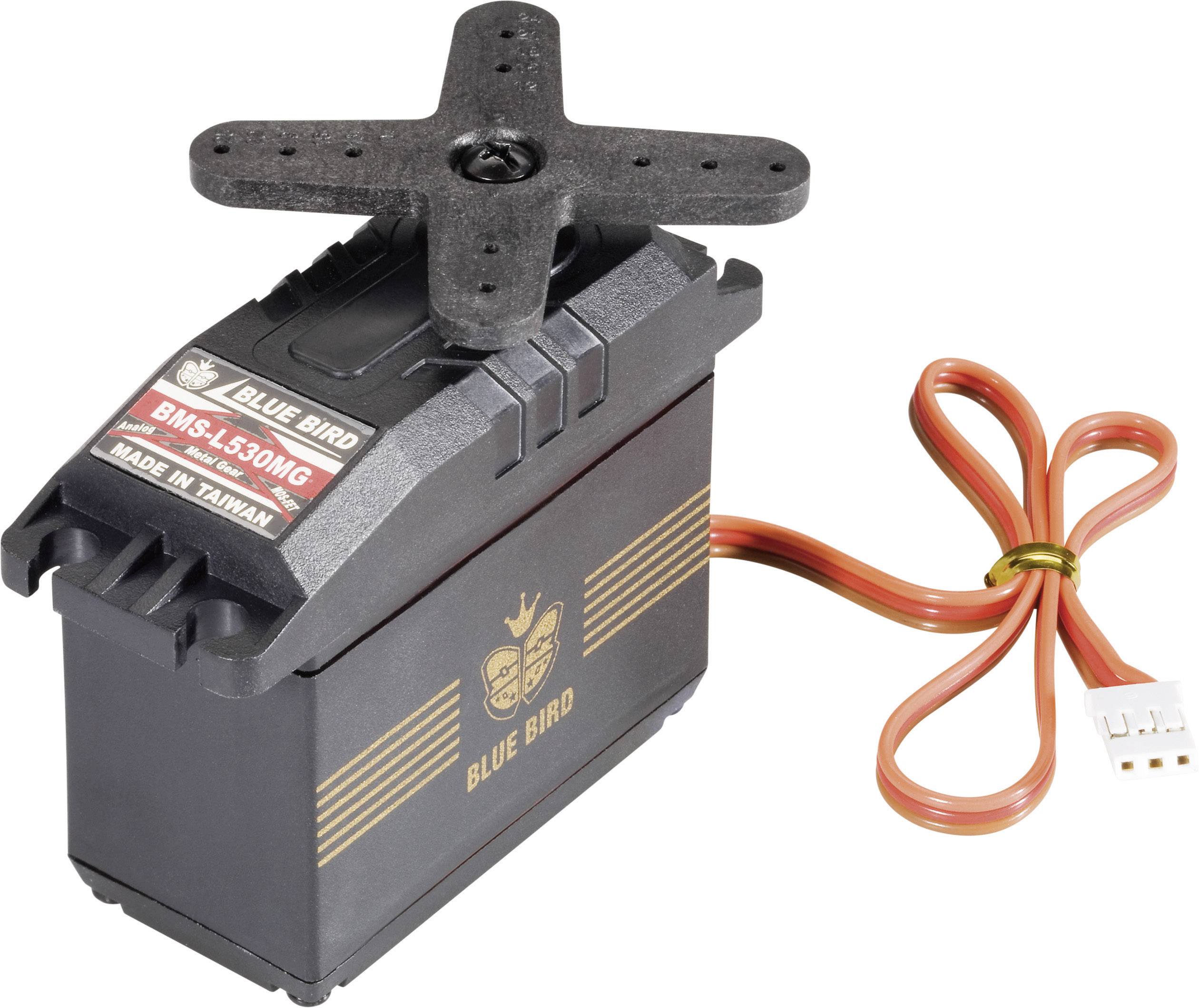 Bluebird Custom servo BMS-L530MG Analogue servo Gear box material: Metal Connector system: JR