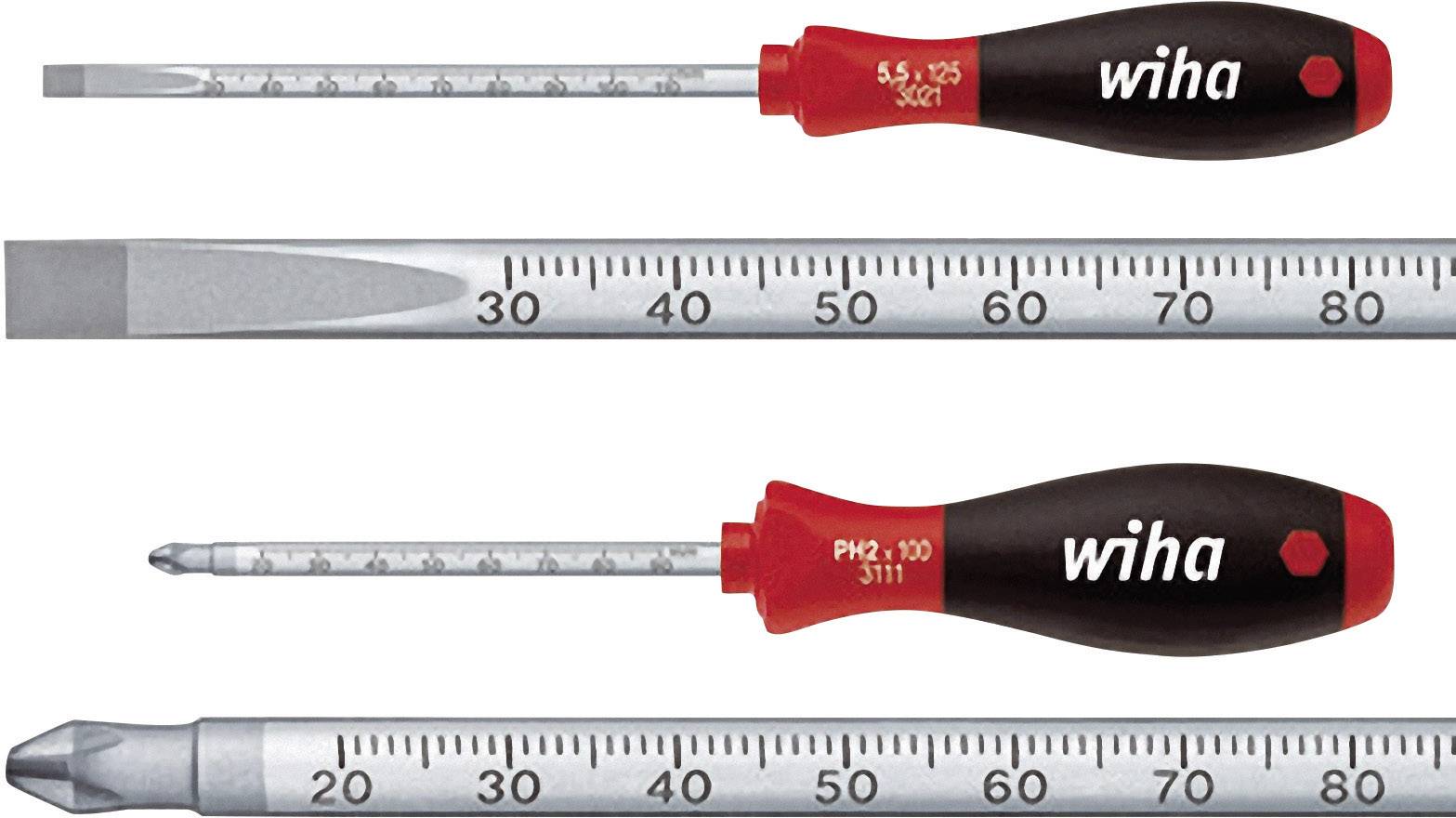 Wiha SoftFinish SB 3021 S2 Workshop Screwdriver set 2-piece Slot, Phillips