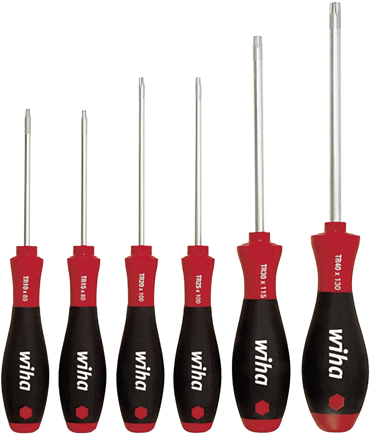 Double pack of Wiha screwdrivers with red and black handles, comprising six different sizes for versatile applications.