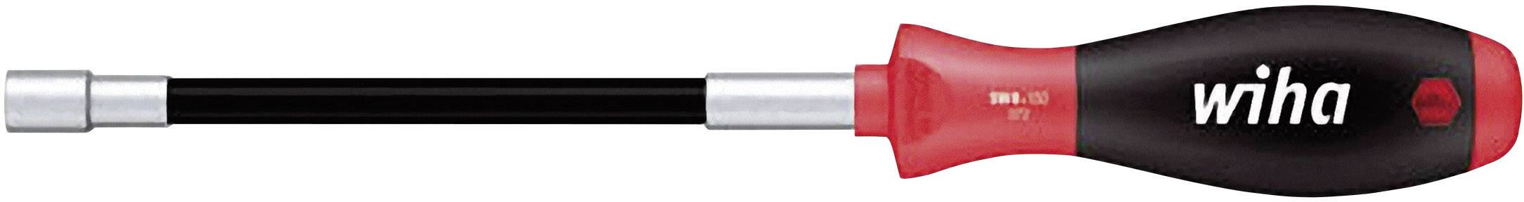 Screwdriver with red and black handle, with the brand logo 'wiha' visible on the handle.