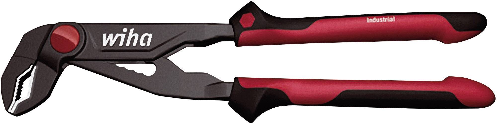 A black and red pair of pliers with the 'Wiha Industrial' print, specifically designed for industrial use.