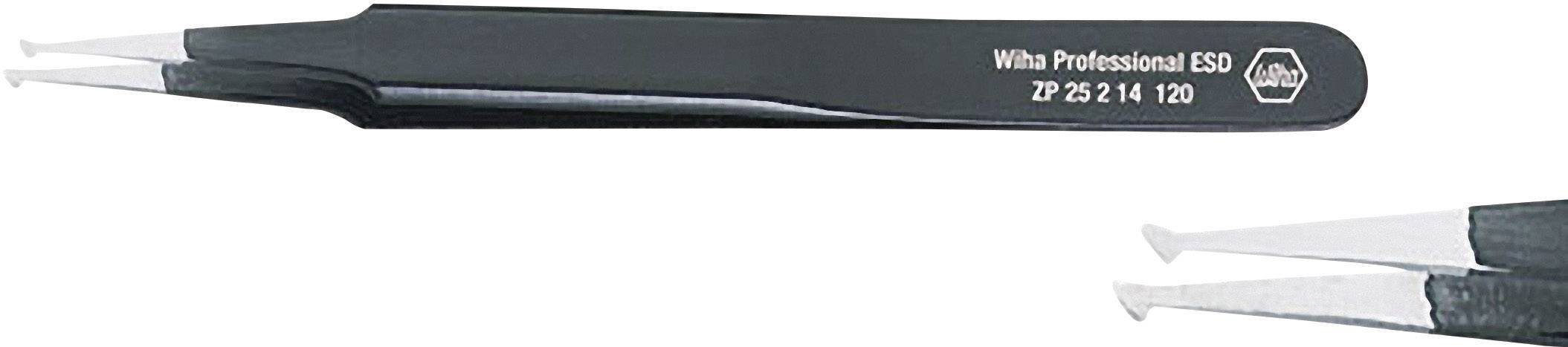 Wiha 32340 SMD tweezers Flat, wide 120 mm