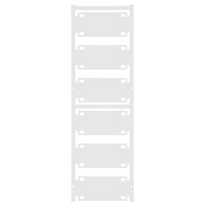 A vertical row of stacked, identical metal plates with rectangular cutouts in a regular pattern.